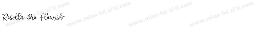 Rosella Pro Flourish字体转换